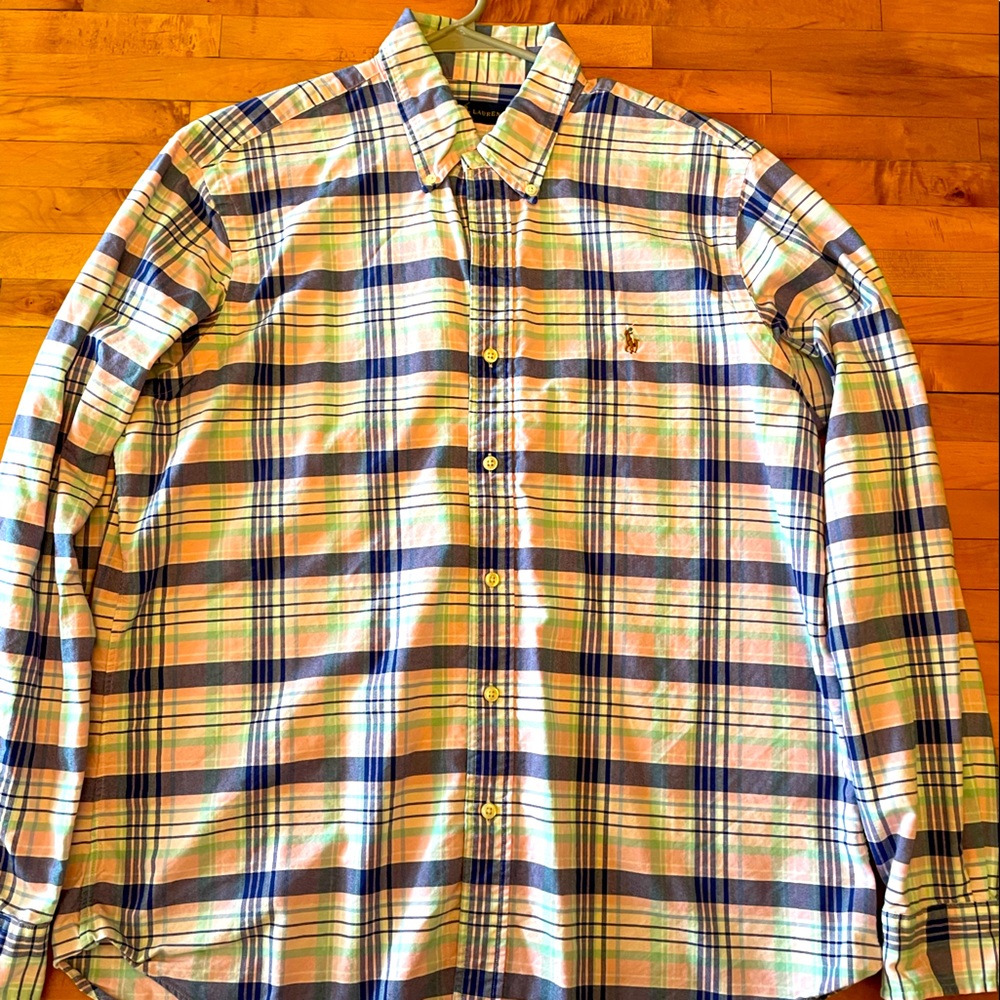 Ralph Lauren Summer Plaid Button Down Shirt